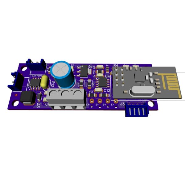 Sakthi Controller, 3d view of NRF to weighscale mother board