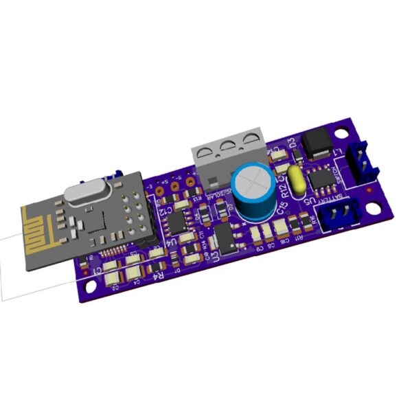 Sakthi Controller, 3d view of NRF to weighscale mother board