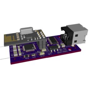 Sakthi Controller, 3d view of NRF to USB transiver