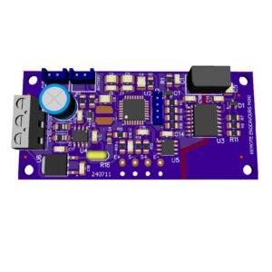 Sakthi Controller, 3d view of RS485 isolated weighscale motherboard PCB